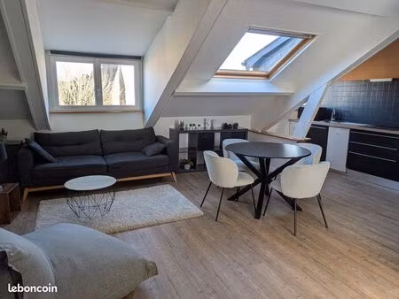 t2 meublé 37 m² – hypercentre perros‑guirec – rénové  lumineux  tout à pied