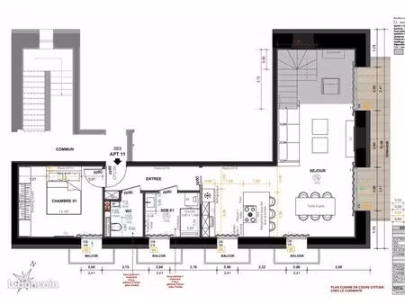 duplex 4 pièces 94 m²