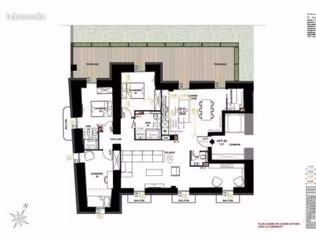 appartement 4 pièces 109 m²