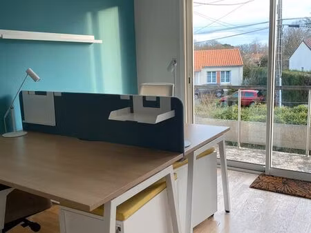 location bureau fermé 12m2 avec terrasse - dans coworking bouguenais