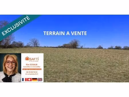 a vendre- terrain constructible de 11 20 ares à eteimbes
