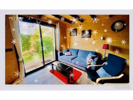 chalet 2 ch +1 sous toit garage terrasse jardin