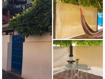 t2 45m2 meublé avec cour privative de 25 m2 dans les hauteur de l'estaque