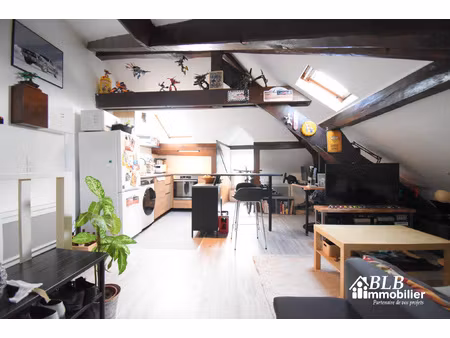 studio - 51.81 m2 au sol - une chambre a part - faibles char