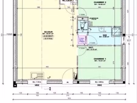 location – maison neuve 63 m² avec grand jardin de 625 m²