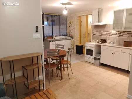 appartement meublé de 50 m2 + jardin