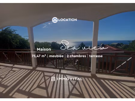 à louer - charmante maison t3 meublée à vieux-habitants