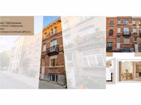 maison à vendre à rue de l'orient 127 etterbeek (vbd84245)