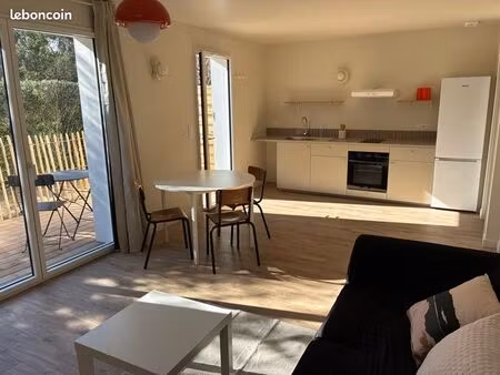 t2bis 50m2 meublé à l’année avec parking