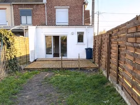 ? maison 3 chambres à louer – crespin - petit jardin clos -◊proche belgique