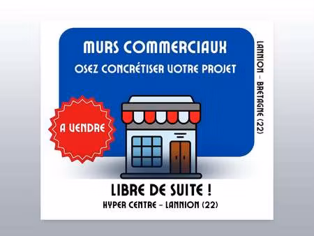 vente bureaux et commerces à lannion (22300) : à vendre / 63m² lannion
