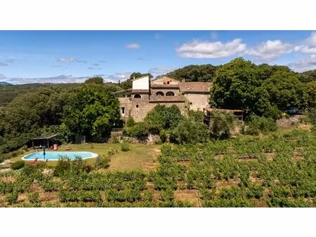 authentic 13th-century stone farmhouse set in 55 hectares  including 15 hectares of vines 