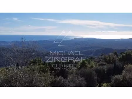 building plot with panoramic sea view  close to the village of tourrettes-sur-loup with id