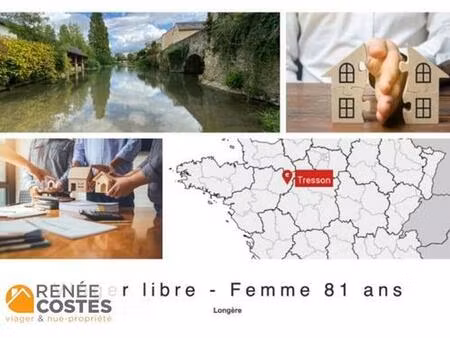 viager libre - f81 ans - le grand luce (72150)