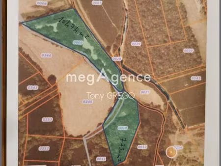 terrain de loisirs arbore de 18204m² avec 1 étangs