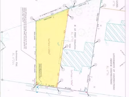 vente terrain à batir 400 m² à thorigné-fouillard (35235)  150 400 €