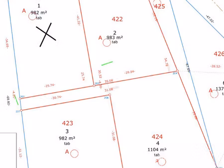 terrain constructible situé à montenois
