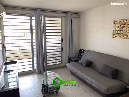 immo-vert  t1 meublé  centre ville  cayenne