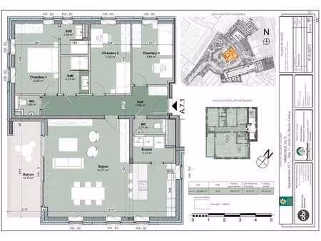 appartement vue sur soignies- 3 chambres