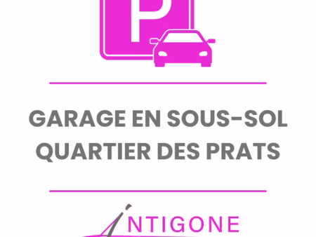 garage en sous-sol dans une résidence sécurisé quartier des
