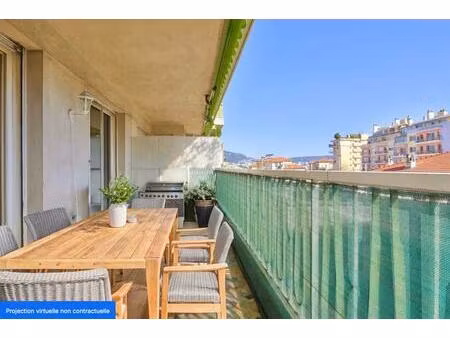 nice - parc impérial - grand 3-4 pièces traversant de 83 60 m2 avec stationnement.