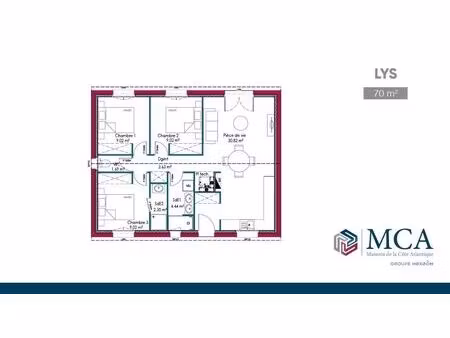 vente maison 4 pièces 70 m² écoyeux (17770)