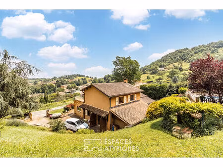 villa avec piscine et vue sur le mont-blanc