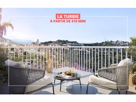 vente appartement neuf 2 pièces 50m2 la turbie - 410000 € - surface privée