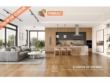 vente maison neuf 4 pièces 92m2 pibrac - 379000 € - surface privée