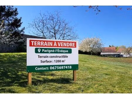 achat terrain 1 212m² parigne l eveque 72250