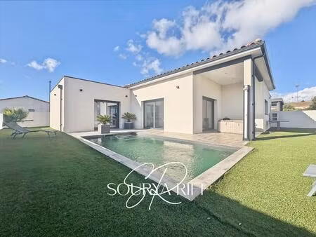 villa de plain-pied  piscine  conques sur orbiel  110 m2