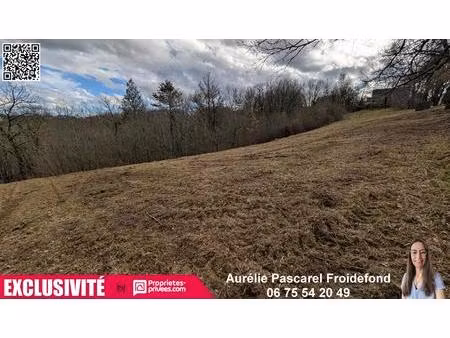 5 min brive - terrain constructible poss. tout-a-l'egout - 3150 m2 - 49 990 euros