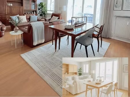 appartement 4 pièces · 115 m² - villeurbanne 69100 · quartier maisons neuves  ferrandière