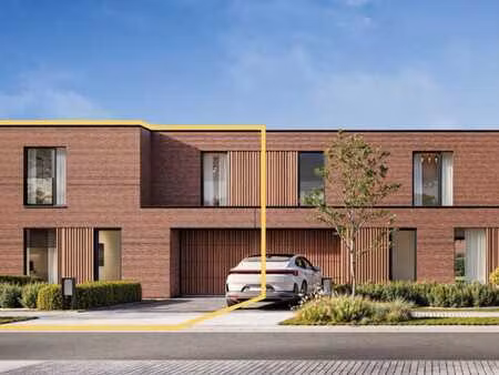 moderne nieuwbouw aan groenzone