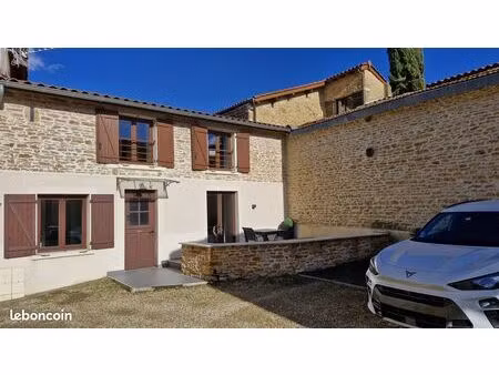 maison de village en pierres dorées - t3 de 70m²