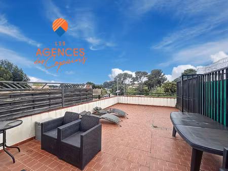 ollioules  t2 traversant avec grande terrasse de 36m2 plein