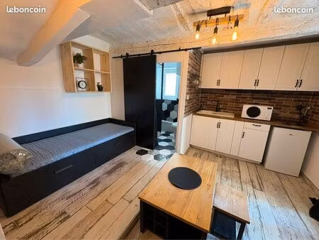 studio meublé électricité  eau et fibre internet incluses