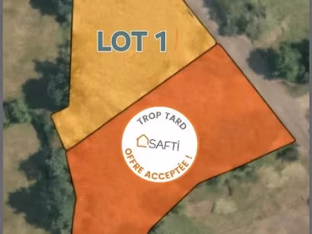 vente terrain à batir 1201 m² à vergezac (43320)  30 025 €