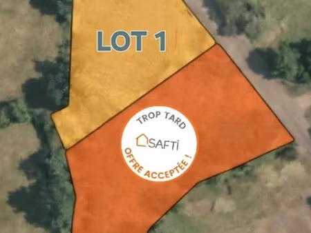 vente terrain à batir 1641 m² à vergezac (43320)  41 025 €
