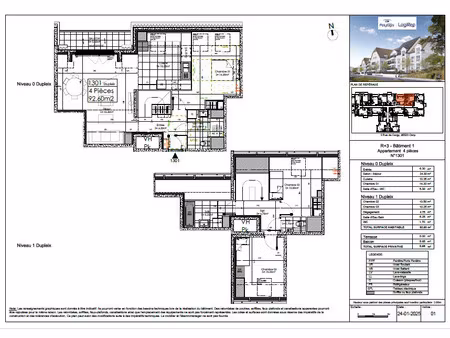 duplex 4 pièces neuf-osny (programme lli soumis à conditions de ressources)