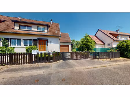habsheim maison 5 pièces avec jardin  sous-sol complet et garage