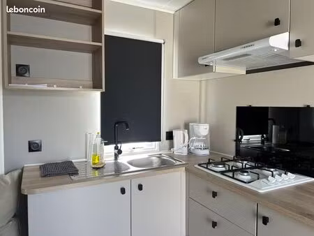 mobil home 3 chambre avec jardin