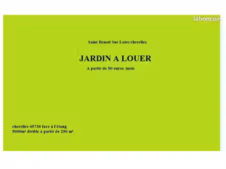 loue jardins saint benoit sur loire
