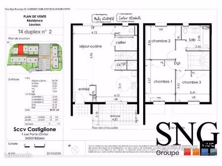 villa 4 pièces 87 m²