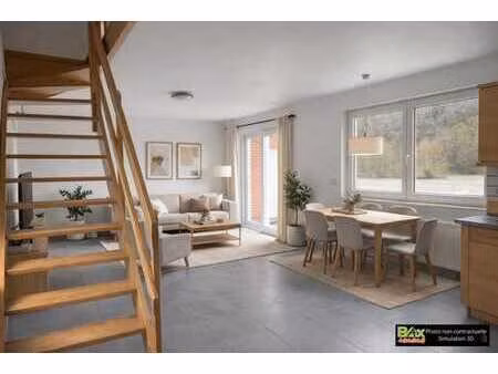 agréable duplex avec vue sur meuse  2 chambres et garage.