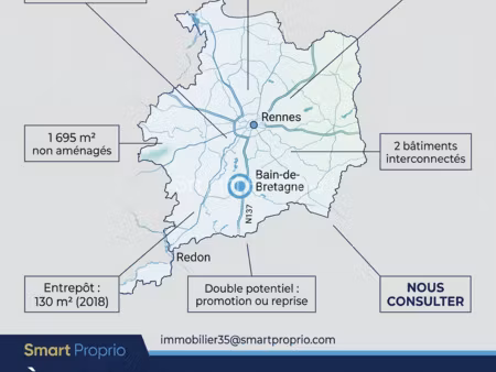 vente bureaux et commerces à bain-de-bretagne (35470) : à vendre / bain-de-bretagne