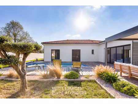 maison contemporaine de plain-pied avec piscine à buzet-sur-tarn