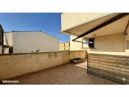 location t3 68 m² avec grande terrasse au calme – centre florensac