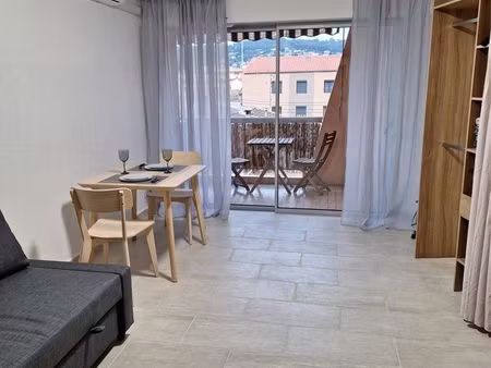 grand t1 meublé à vallauris