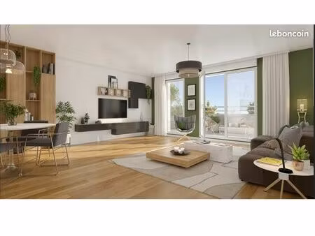 t3 lumineux 62 m² – balcon plein sud – double parking – à 350 m gare limay